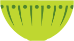 Graphic of a lime green bowl